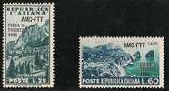 TRIESTE A FIERA DI TRIESTE 1954  SERIE COMPLETA GOMMA BICOLORE NO LINGUELLA - Mint/hinged