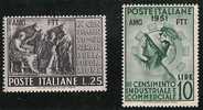 TRIESTE A  CENSIMENTO 1951 SERIE COMPLETA GOMMA BICOLORE NO LINGUELLA - Mint/hinged