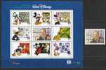 PORTUGAL AFINSA  2816/2824 - SÉRIE + FOLHA MINIATURA - BANDA DESENHADA - Unused Stamps