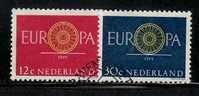 NETHERLANDS 1960 EUROPA CEPT SET USED - 1960