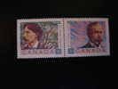 CANADA, 1989, SCOTT 1243 / 44a , CANADIAN POETS,  MNH** (043001) - Unused Stamps
