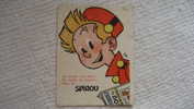 Rare Spirou Franquin Buvard Robbedoes Vloeipapier Zeldzaam Blotter Löschpapier Selten Carte Card Kaart Kart - Spirou Magazine