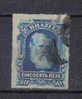 SS2899 - BRASILE 1878 , 50 R. Blue N. 39 - Gebruikt