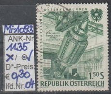 1961 - ÖSTERREICH - SM A.Satz "15 Jahre Verstaatl. Unternehmen" 1,50 S Efeugrün - O Gestempelt - S. Scan (1135o 04  At) - Gebruikt