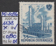 1961 -  ÖSTERREICH - SM A. Satz "15 Jahre Verstaatl. Unternehmen" 5 S Dkl -  O  Gestempelt -  S. Scan (1138o 01   At) - Oblitérés