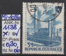 1961 - ÖSTERREICH - SM A.Satz "15 Jahre Verstaatl. Unternehmen" 5 S Dkl'blau -  O  Gestempelt -  S.Scan (1138o 06   At) - Gebraucht