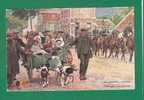 EN GUERRE L'EXODE Hondenkar Attelage De Chien Melkvente  DOG CART CHIEN MILITARY POSTMARK CENSOR FIELD POST OFFICE 112 - War 1914-18