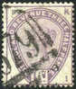 Great Britain #99 (SG #188) Used 1-1/2p Lilac Victoria From 1884 - Gebruikt