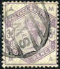 Great Britain #102 (SG #191) Used 3p Lilac Victoria From 1884 - Usati