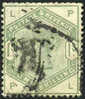 Great Britain #107 (SG #196) Used 1sh Green Victoria From 1884 - Gebruikt