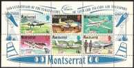 MONTSERRAT - 1971 Planes Souvenir Sheet. Scott 273a. MNH ** - Montserrat