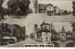 CPSM MORSANG SUR ORGE (Essonne) - 5 Vues : Parc Beauséjour, La Poste, Hotel Rest Les Tilleuls, L´église, Les Diablotins - Morsang Sur Orge