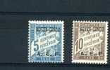 - FRANCE . CHIFFRES TAXE SURCHARGES MOYEN CONGO A.E.F. . NEUFS AVEC CHARNIERE - Unused Stamps