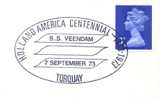 Great Britain 1973 Torquay Special Cancel On Cover SS "Veendam" Holland America Centennial - Schiffahrt