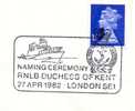 Great Britain 1982 London Special Cancel On Cover Naming Ceremony RNLB "Duchess Of Kent" - Schiffahrt