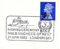 Great Britain 1982 London Special Cancel On Cover Naming Ceremony RNLB "Duchess Of Kent" - Maritime