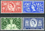 Great Britain #313-16 Mint Never Hinged Complete QEII Set From 1953 - Nuevos