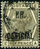 Great Britain O6 (SG O4) Used 6p Gray Victoria Official From 1882 - Servizio
