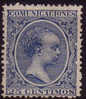 Edifil 221(*) 1899 Alfonso XIII Pelón 25 Cts Azul En Nuevo, Catálogo 19 Euro - Unused Stamps