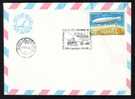 ROMANIA Special Cover 1981 ANNIVERSARY , ZEPPELINS LZ-127 ,mailed. - Zeppeline
