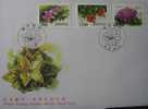 FDC Taiwan 1997 Woody Plants Flower Stamps Rhododendron Mallow Hydrangea Hibiscus Flora - FDC