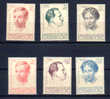 1939  Grande-duchesse Charlotte, 324 / 329 **, Cote 50 € - Unused Stamps