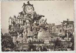 293-Carnevale Di Viareggio 1951-Carnaval-Carnival-Karneval-Bollo Speciale Impresso Parzialmente Francobollo Asportato - Carnaval