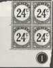 Trinidad & Tobago 1947 Porto 24c. Block Of 4 MNH See Scan - Trinidad Y Tobago (1962-...)