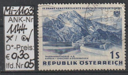 1962 - ÖSTERREICH - SM A. Satz "15 Jahre Verstaatl. E-Wirtschaft" 1 S Br'blau - O Gestempelt - S. Scan (1144o 05   At) - Gebraucht
