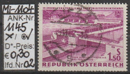 1962 - ÖSTERREICH - SM A.Satz "15 Jahre Verstaatl. E-Wirtschaft" 1,50 S Br'violet - O Gestempelt - S.Scan (1145o 02  At) - Gebraucht