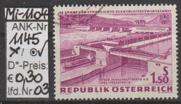 1962 - ÖSTERREICH - SM A.Satz  "15 Jahre Verstaatl. E-Wirtschaft" S 1,50 Violett - O  Gestempelt - S.Scan (1145o 03  At) - Used Stamps