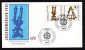 GERMANY 1981 FDC 1 COVER, MICROSCOPE ,COMPASSES - Informatique