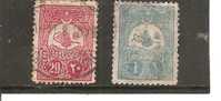 Turquía - Turkey - Yvert  122-23 (usado) (o). - Used Stamps