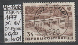 1962 - ÖSTERREICH - SM A.Satz "15 Jahre Verstaatl. E-Wirtschaft" 3 S Braun - O  Gestempelt - S.Scan  (1147o 01   At) - Used Stamps