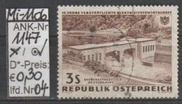 1962- ÖSTERREICH - SM A.Satz "15 Jahre Verstaatl. E-Wirtschaft" 3 S Braun - O Gestempelt - S.Scan (1147o 04   At) - Oblitérés