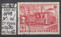 1962 - ÖSTERREICH - SM A.Satz  "15 Jahre Verstaatl. E-Wirtschaft" 4 S Rot - O Gestempelt - S.Scan  (1148o 02   At) - Usados