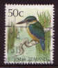 1988 Fu - New Zealand Bird Definitives 50c KINGFISHER Stamp FU - Usati