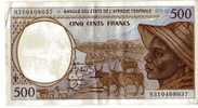 BILLET CENTRE AFRIQUE - BANQUE DES ETATS DE L"AFRIQUE CENTRALE - P.301F - 1993 - BAOBAB - ANTILOPES - VACHES - Centrafricaine (République)