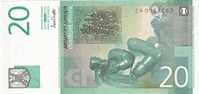 Yugoslavia 20 Dinara 2000.UNC Replacement Note ZA Prefix - Yugoslavia