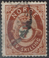 Norvège - 1871 - Yvert & Tellier N° 21 Oblitéré - Used Stamps