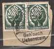 "Deutsche Reich 1934 Stempel ""Bess're Blut Herz Und ? Bad Uebenstein""- ""Geh' Nach Uebenstein""" - Maschinenstempel (EMA)