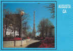 Augusta's Broad Street With Confederate Monument, Georgia - Augusta