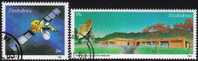 Zimbabwe - 1985 Earth Satellite Station Set Used - Astronomia