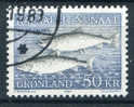 Greenland 1983. 50 Kroner. Flaked Salmon - Used Stamps