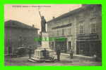 ROYBON (38) - PLACE SAINT-ROMME - ANIMÉE - L. CHARVAT, PHOT. EDIT. - ÉCRITE EN 1929 - - Roybon