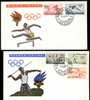 RWANDA  Olympic FDC 1960  2 Plis - Sommer 1960: Rom