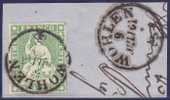 No 26 Ga ( Gelblichgrün ) Sur Fragment - Used Stamps
