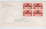 Canada FDC Block Of 4 Plains Of Abraham Sent To Denmark 10-9-1959 - 1952-1960