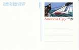 Scott #UX163, America's Cup Yacht Sailing Race, 19-cent Postal Card Issued 1992 - 1981-00