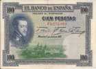 - ESPAGNE - BILLETS -  ROYAUME - 100 PESETAS - 1 ER JUILLET 1925 - N° F8 272 989  - - Altri & Non Classificati